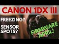 Canon EOS 1DX Mark III Sensor Spots | Camer Freezes