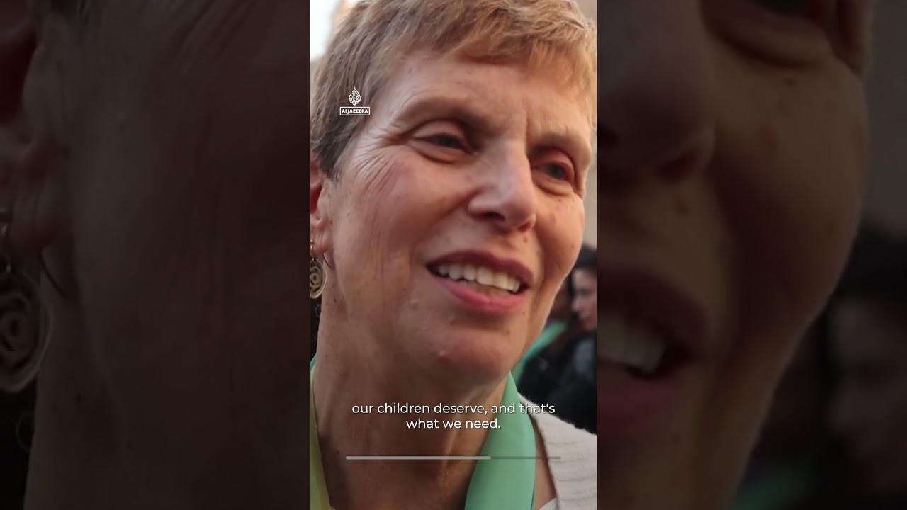 Israeli and Palestinian mothers call for peace on barefoot walk | AJ #shorts