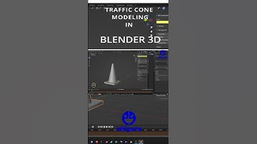 Traffic Cone Modeling in Blender 3d