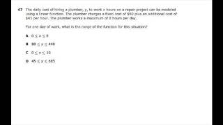 2018 Staar Released Exam Algebra #47