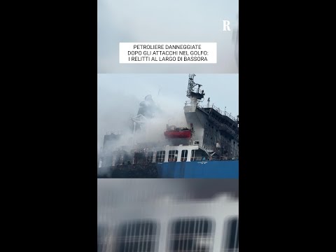 Video Cosa resta delle petroliere dopo gli attacchi nel Golfo: i relitti al largo di Bassora
