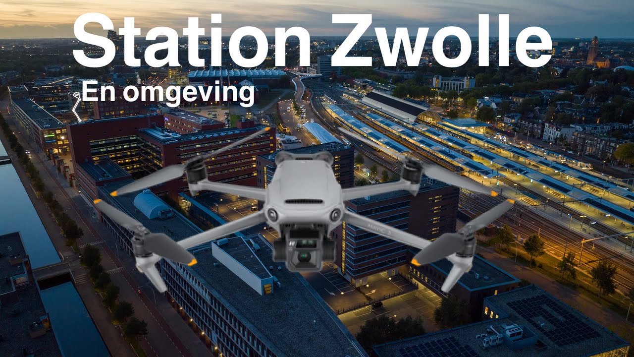 Station Zwolle en omgeving [4K] dronebeelden