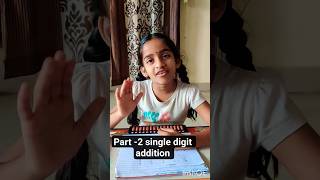 part-2 single digit addition with abacus kit.. #abacus#manmedha#kit#basic