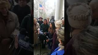 Education Equity SHSAT Press Rally Council Member Inez Barron