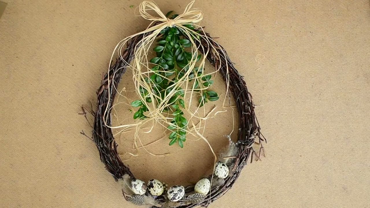 Velikonoční věnec: Jednoduchý návod pro začátečníky i pokročilé│Velikonoční dekorace