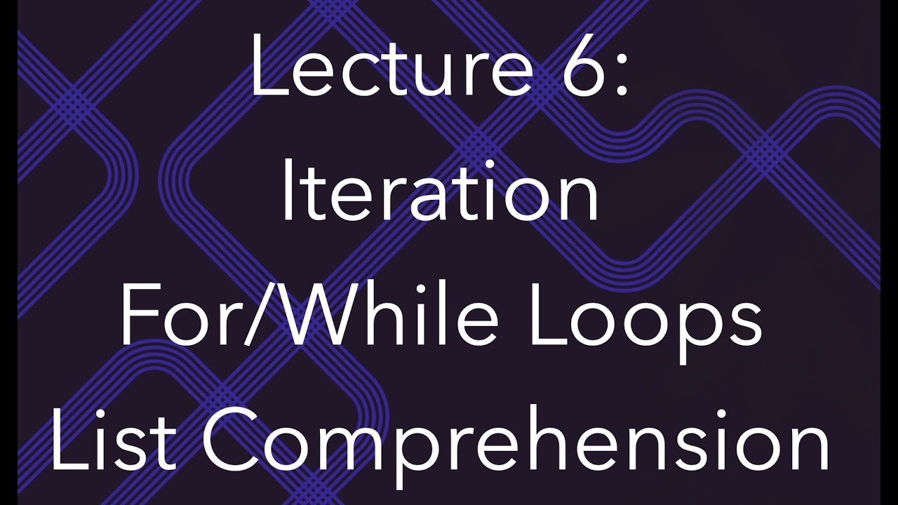 Programming for Data Science, Lec 6: Iteration (for/while loops, list ...