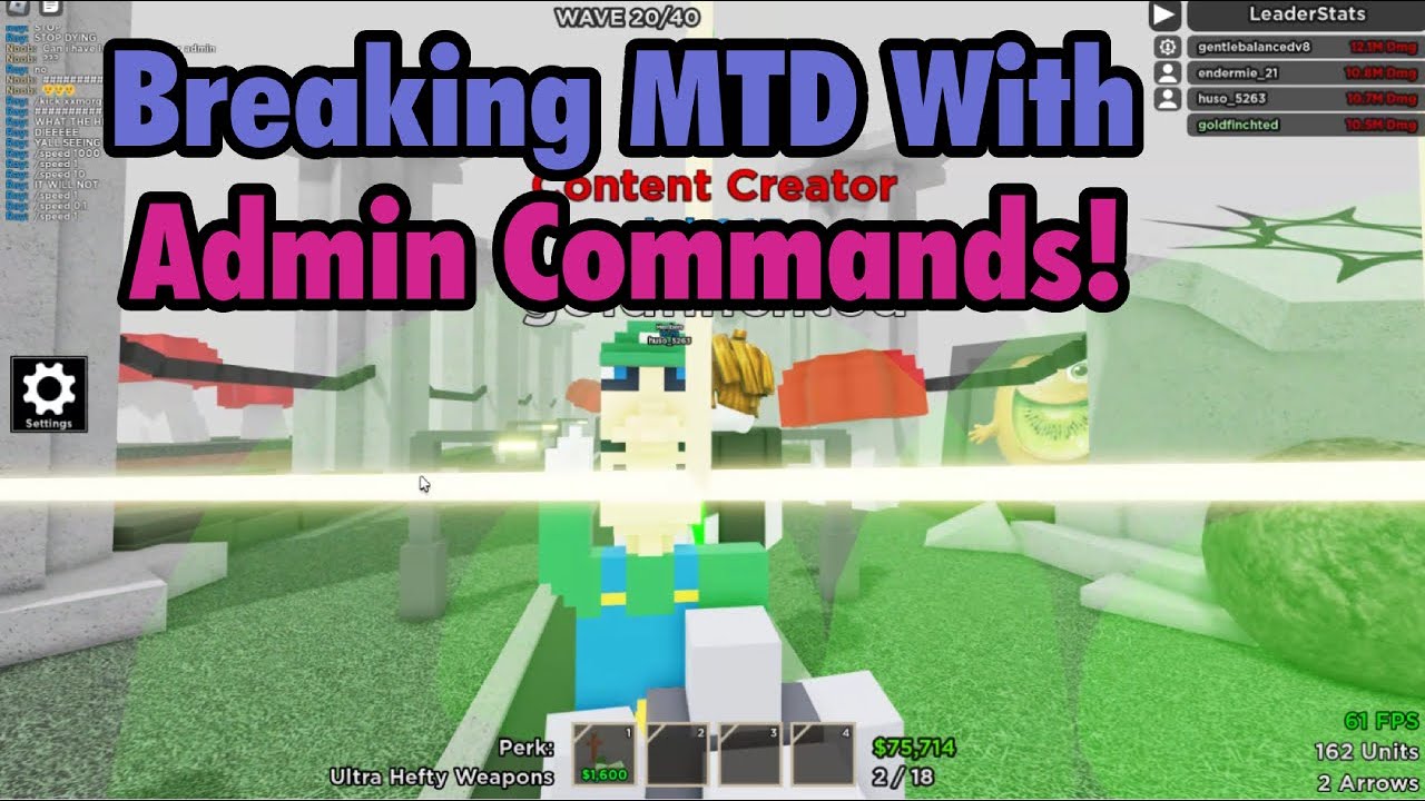 Breaking MTD With Admin Commands! - YouTube