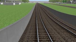 railsim2 test layout with jr 223 2000