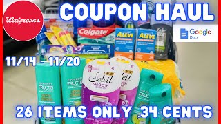 Walgreens Coupon Haul 🔥🛒Walgreens Deals 11\/14 🔥🔥Walgreens Killer Deals 🔥🛒Walgreens Couponing