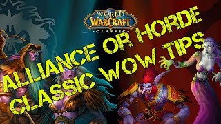 Alliance Or Horde? Classic WoW Faction Advice