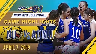 Uaap 81 women's volleyball - round 2: national university vs. ateneo
de manila | game highlights april 7, 2019 subscribe to abs-cbn sports
chann...