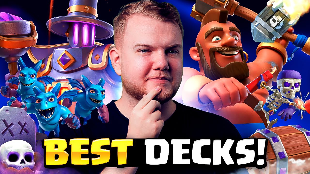 TOP 5 BEST DECKS IN THE WORLD IN CLASH ROYALE!