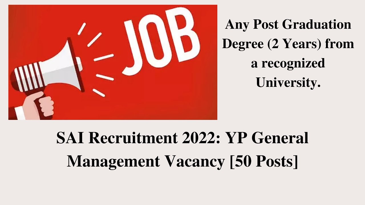 SAI Recruitment 2022: Meghalaya Jobs Notification