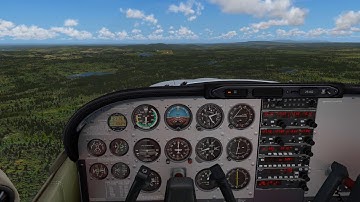 Prepar3D A2A Accu-Sim Cessna 182 Skylane landing in Williams Lake Airport