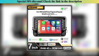 Top GRANDnavi 2 Din Android Car Radio GPS For VW \/ Volkswagen Skoda Octavia golf 5 6 touran passat•
