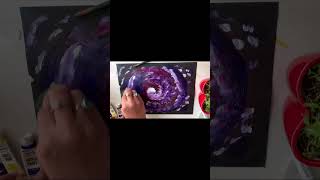 Easy tutorial of Milky Way galaxy painting with acrylic.