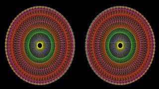 3D Mandala-A Symmetrical Morph With Rotation, Patterns 20-21-20