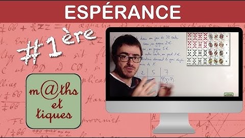 Calculer une espérance - Première