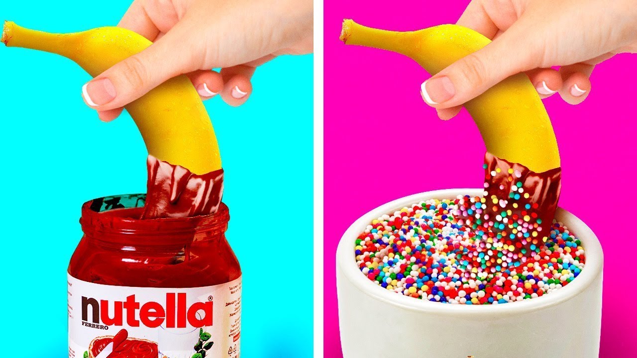 20 YUMMY AND BEAUTIFUL FOOD HACKS | B-CRAFTY 5-MINUTES - YouTube