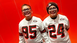 Cleveland playoff bound! Boys first “real” game! Jets Browns 12/28/2023