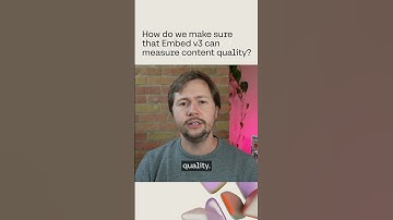 How does Embed v3 measure document content quality? #embedding #largelanguagemodels #cohere