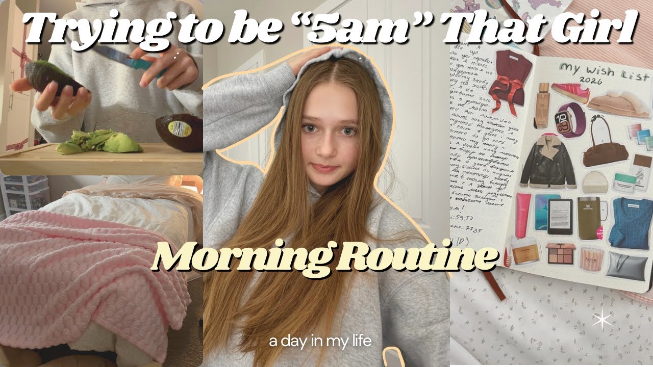 Cozy Girl Routine Trying to Be That Girl | Cozy Morning Routine & Productive Habits - YouTube