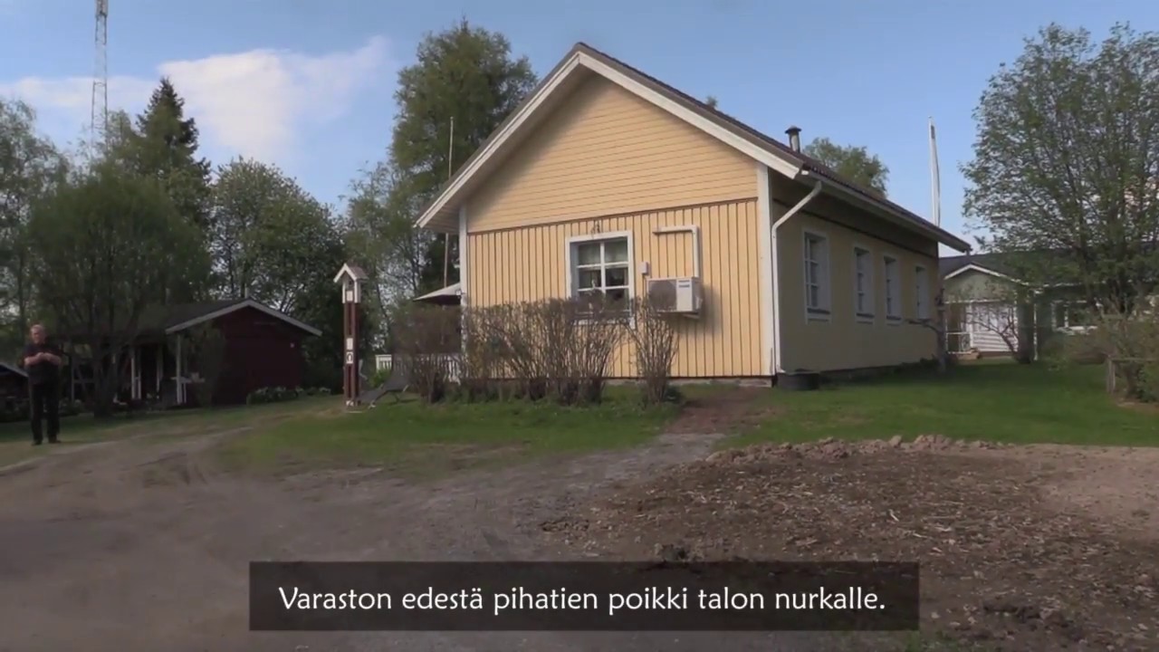 Tenho Hakala sai valokuituyhteyden 16.5.2018, Merijärvi.