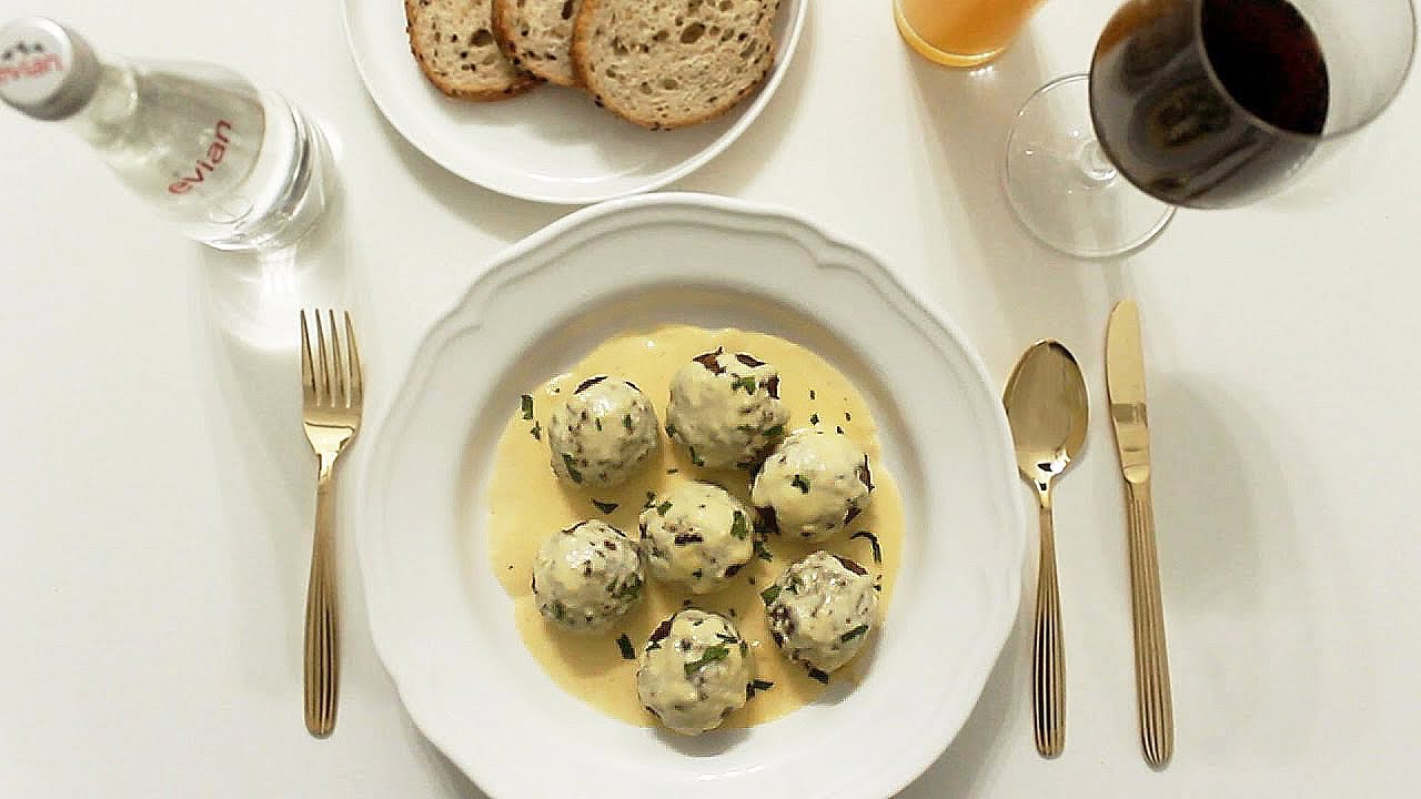 감자를 감싼 크림소스 미트볼 Meatball RECIPE YouTube