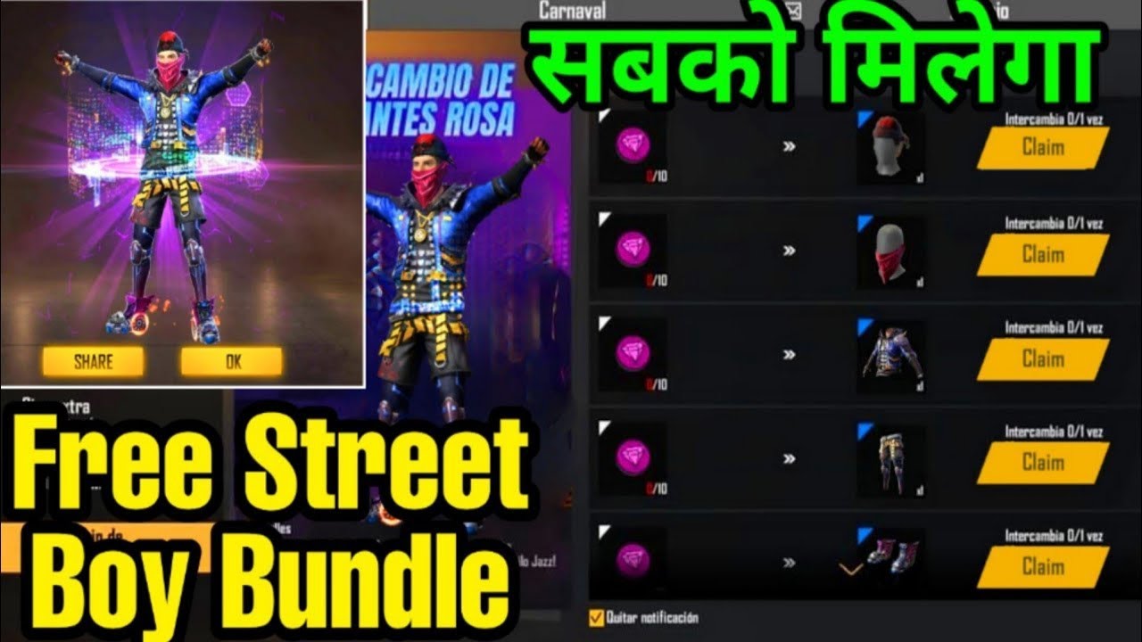 TODAY REDEEM CODE FREEFIRE😱 || STREET BOY BUNDLE || FREE || REDEEM FAST 😘