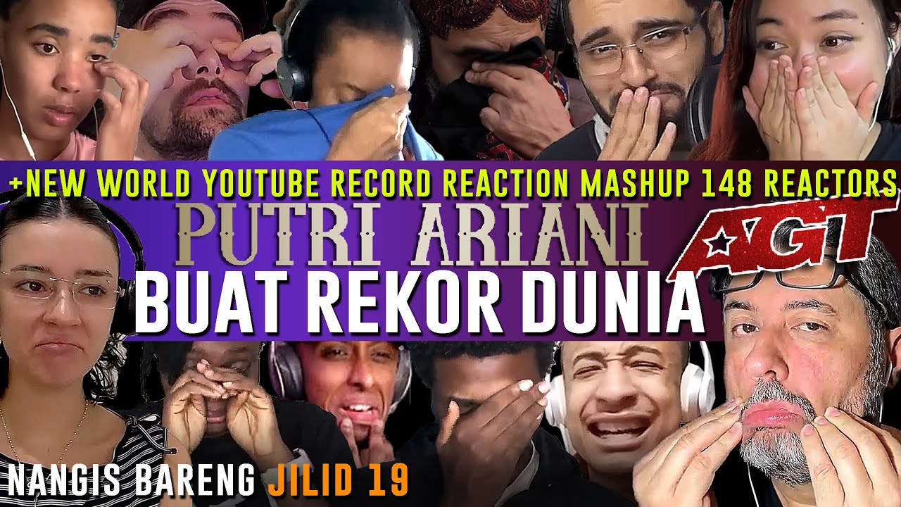 PUTRI BUAT REKOR DUNIA 148 REACTION MASHUP❗✨! Putri Ariani AGT Golden Buzzer Angkatan 19