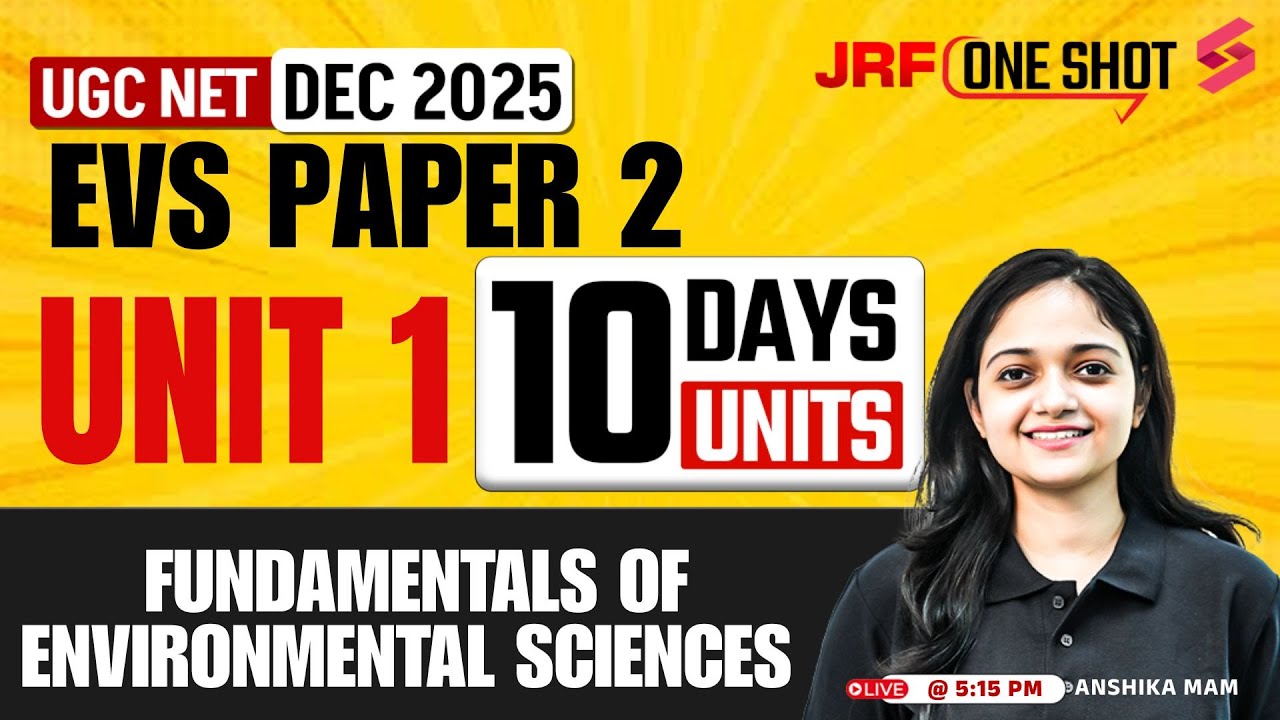 UGC NET EVS Unit 1 | Fundamentals of Environmental Sciences UGC NET ...