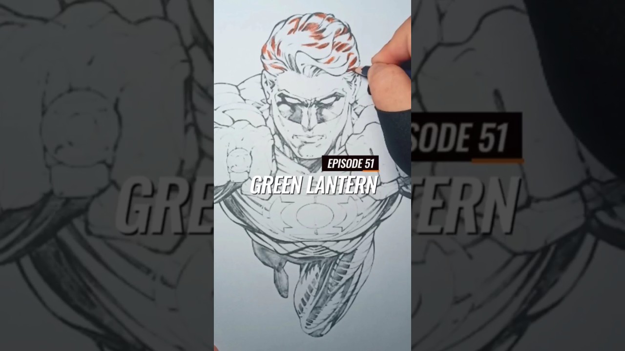[ COLOR PENCIL TIMELAPSE PREVIEW ] EPISODE 51:  GREEN LANTERN (DC COMICS)