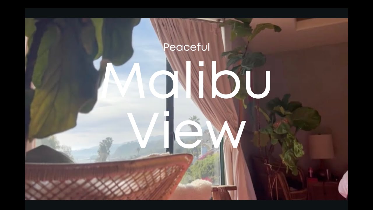 Relaxing Malibu Ocean Ambience — Calming Visuals with Chill Instrumental Track ‘Undefeated