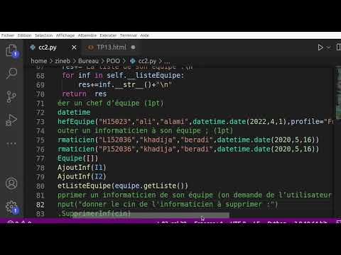 POO en python : Correction cc2 P2
