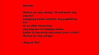 Malayo Pa Ang Umaga By:Rey Valera