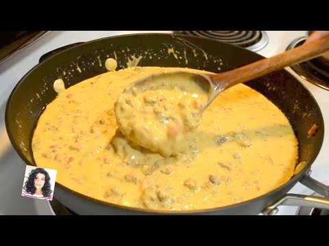 EASY QUESO DIP | Nacho Cheese and Sausage Dip (STOVE TOP)