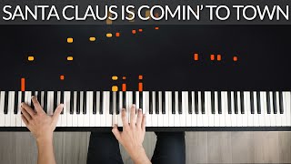 Santa Claus Is Comin' To Town - Christmas Songs | Tutorial of my Piano Cover screenshot 3