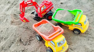 Excavator Loading Trucks For Kids | Kids Wale Cartoon Video |  Tractor Cartoon | The Aryaan's World