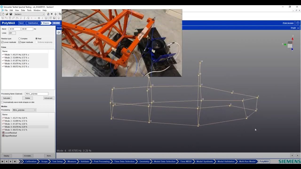 Experimental modal analysis of a car chassis. Part 2 YouTube