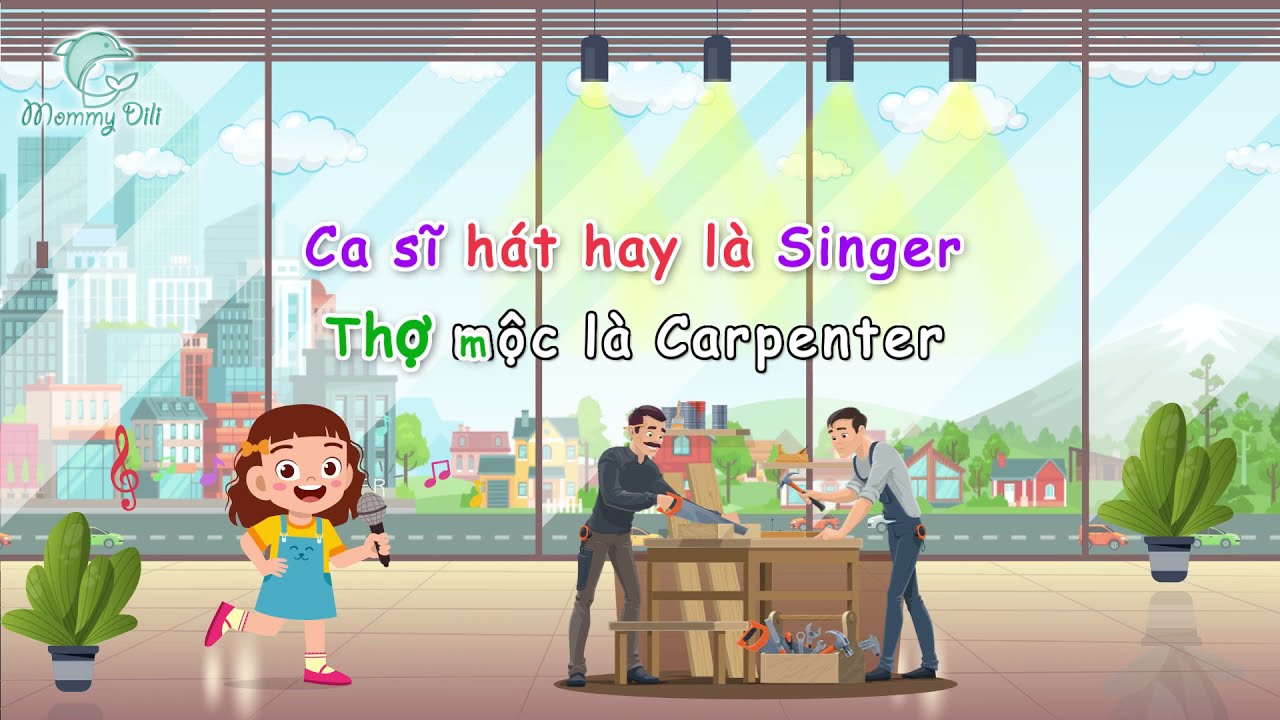 image Thầy cô em gọi là teacher karaoke | Cover mẹ em em gọi là mother | karaoke thiếu nhi | Hát tiếng anh