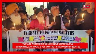 Poonch: Civil Society members honour Operation Sindoor martyrs with candlelight tribute at Nakha Wa