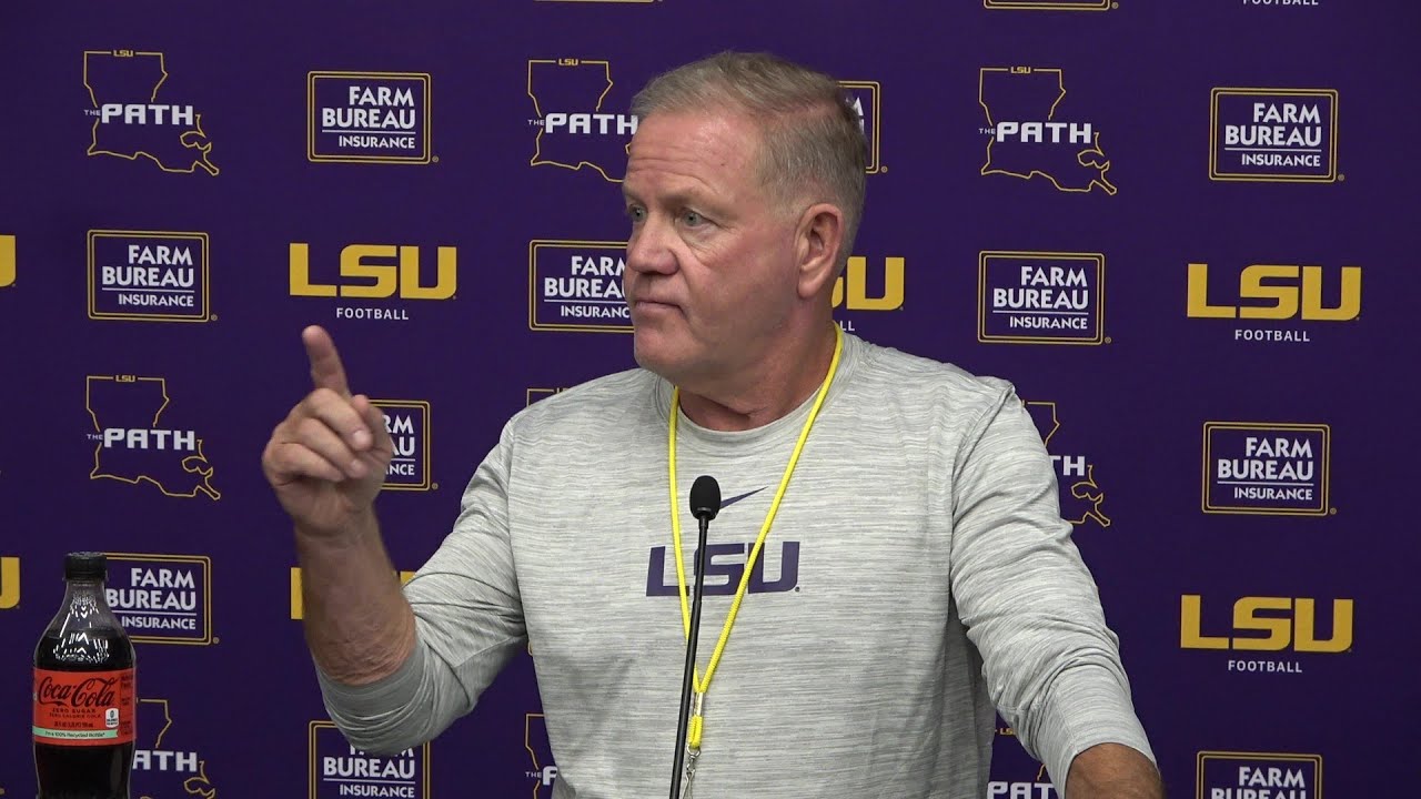 LSU Brian Kelly on eve of August's biggest scrimmage
