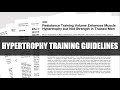 Complete Hypertrophy Training Guidelines | Evidence-Based Training for Muscle Growth