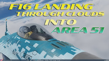 F-16 Fighter Jet Executes ILS (assisted) Landing into Top-Secret Area 51