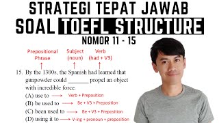 Strategi TEPAT Jawab Soal TOEFL Structure No 11-15