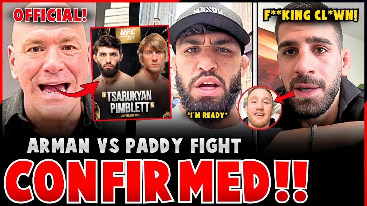 Arman Tsarukyan vs Paddy Pimblett CONFIRMED for UFC 327! 😱 | Topuria vs Gaethje White House Shock!