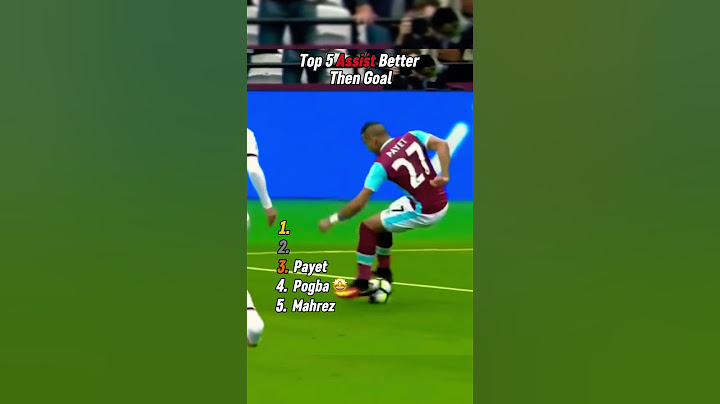 Top 5 Assists Better Then Goal in Football