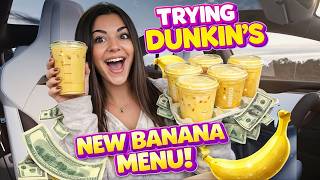 Celebrity I Ordered EVERYTHING from Dunkin’s Banana Menu 🍌 Wealth