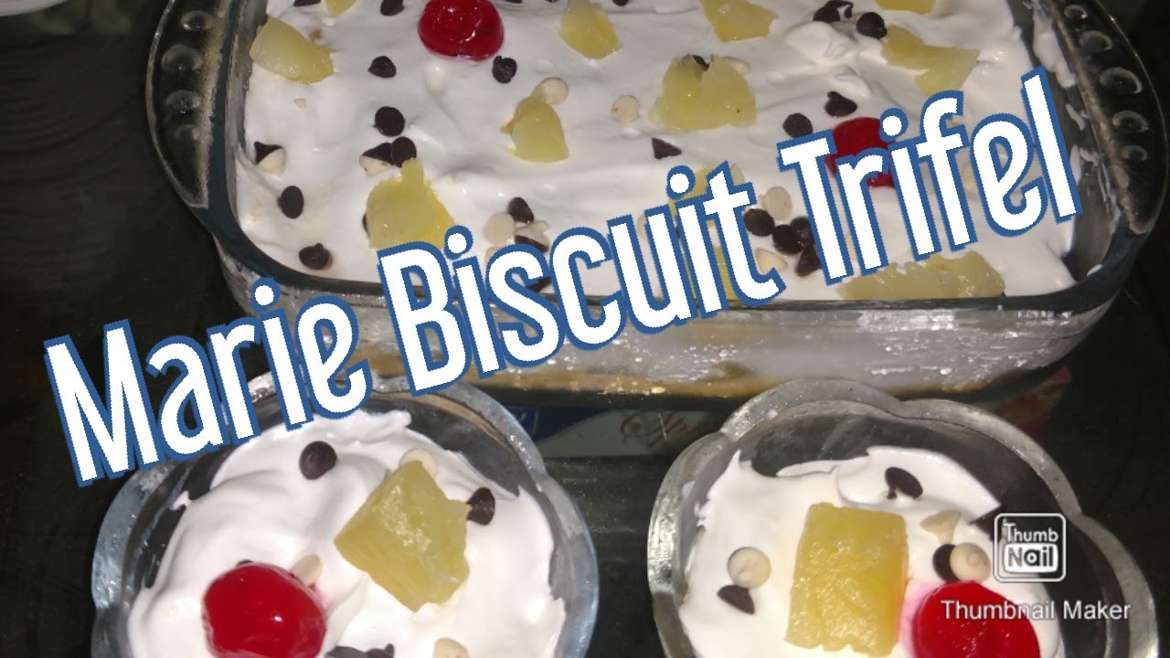 Marie Biscuit Trifel Recipe Easy And Quick Dessert Recipe Merie